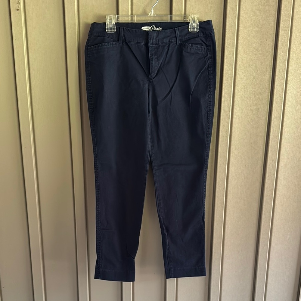 Old Navy Navy Blue Pixie Pants size 8
